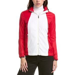 Post Card Womens Light Zip Jacket, White